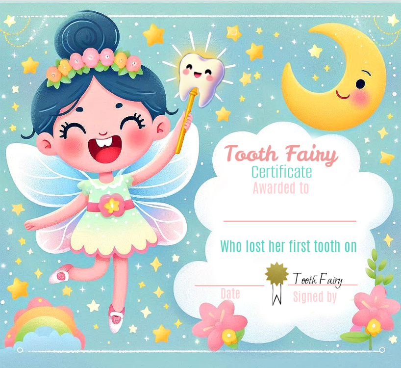 Free Personalized Cute Tooth Fairy Certificate Printable Great Gift fo – Like The Stars free-personalized-cute-tooth-fairy-certificate-printable-great-gift-fo-like-the-stars