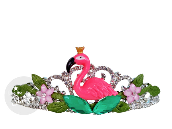 kids flamingo crown headband