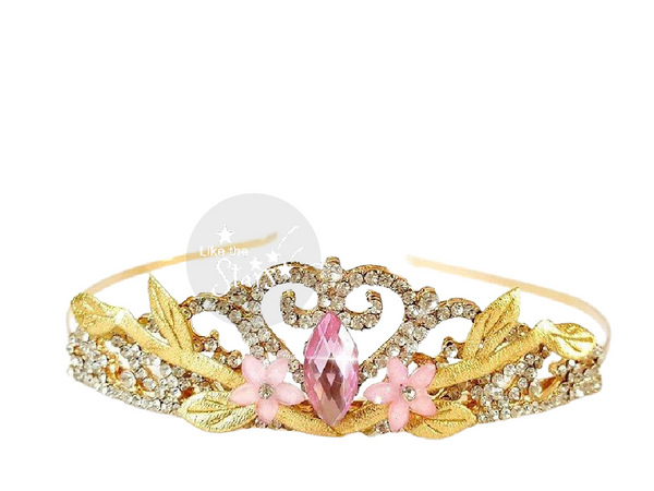 Gold and Pink baby Crown