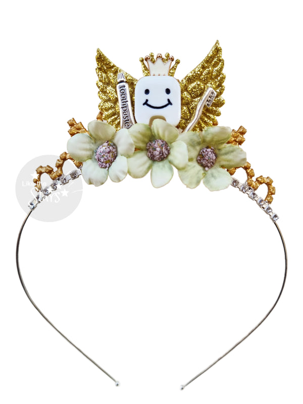  Tooth Fairy Costume crown , tooth fairy Crown, tooth fairy tiara, tooth fairy headband 