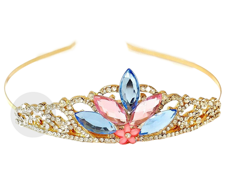 Pink and blue princess crown baby