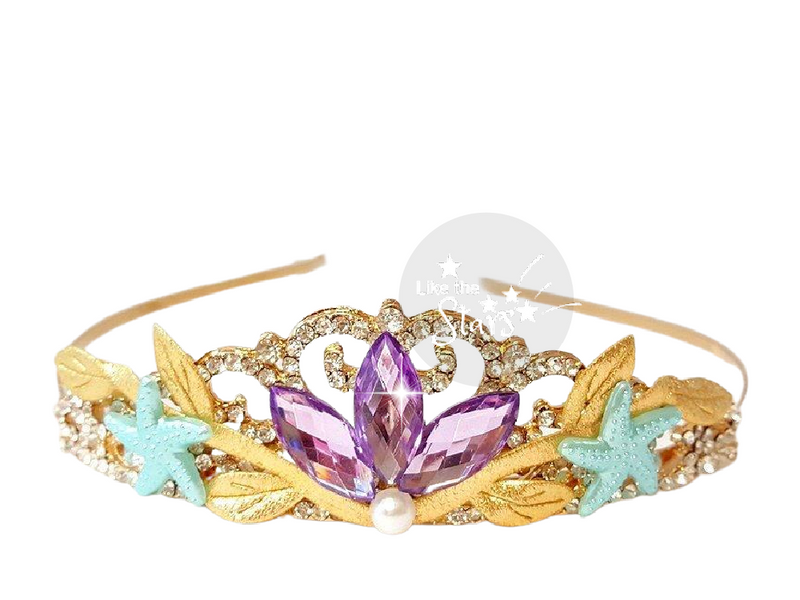 Mermaid Crown gold and purple