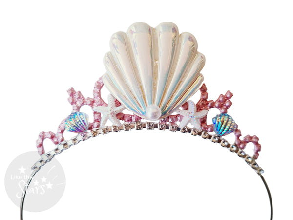 Mermaid Party Crown Big Sea Shell Headband