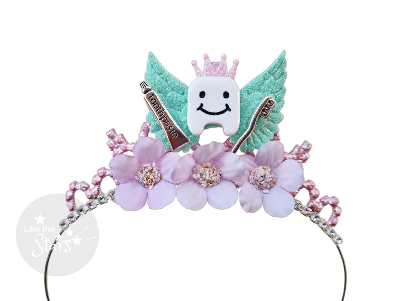 losing baby tooth gift, losing baby milk tooth, tooth fairy crown 