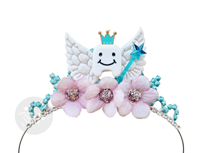 tooth fairy gift, Baby first tooth milestone, tooth fairy crown tiara