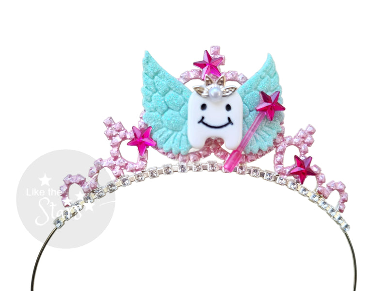 first baby tooth photoshoot, tooth fairy gift crown