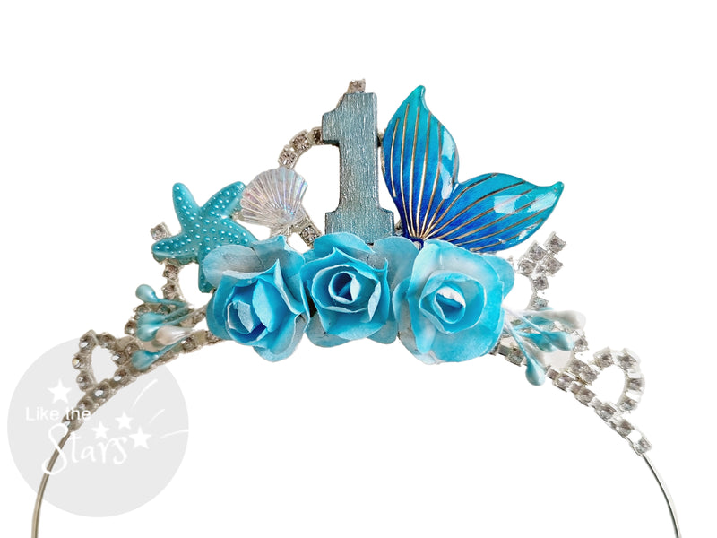 mermaid tail crown headband