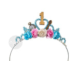 ONEderland 1st birthday tiara for baby girl Wonderland theme
