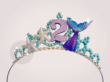 mermaid age birthday crown 