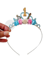 Alice themed baby birthday crown tiara for first birthday outfit