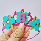 trolls poppy birthday headband