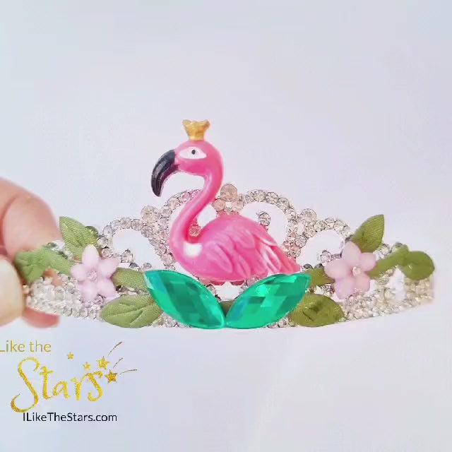 Flamingo birthday crown 