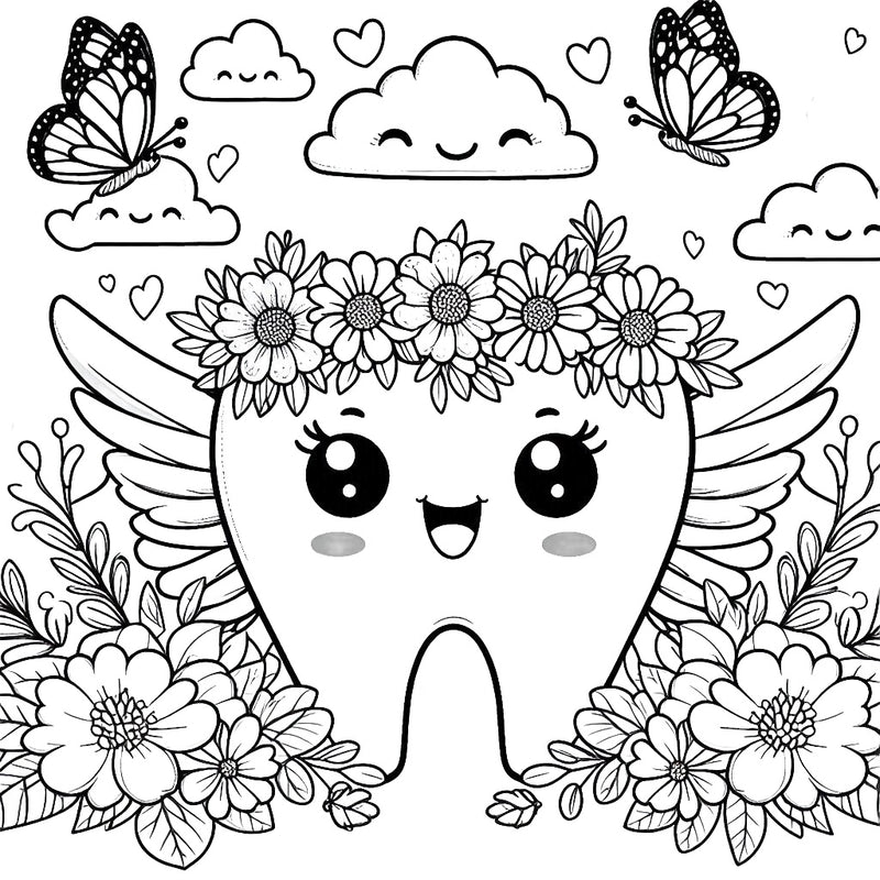 free gift from the tooth fairy- coloring page, tooth fairy Activities for kids, tooth fairy ideas 2025