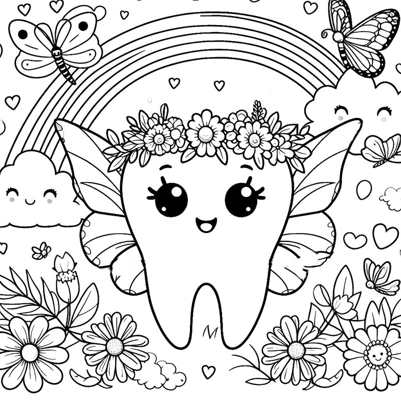 Tooth Fairy Activities- Free Printable Coloring Pages, Tooth Fairy Gifts for Kids, Gifts for kids losing their first tooth, tooth Fairy Coloring Sheets, Printable Tooth Fairy Worksheets