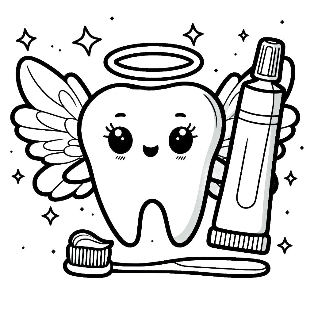 Free Tooth Fairy Printable- Educational Coloring Pages – Like The Stars