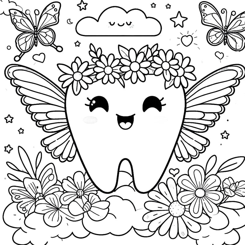 Tooth Fairy Activities- Free Printable Coloring Pages, Tooth Fairy Gifts for Kids, Gifts for kids losing their first tooth, tooth Fairy Coloring Sheets, Printable Tooth Fairy Worksheets, Magical Tooth Fairy Games