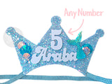 Personalized Custom Name Crown, Mermaid