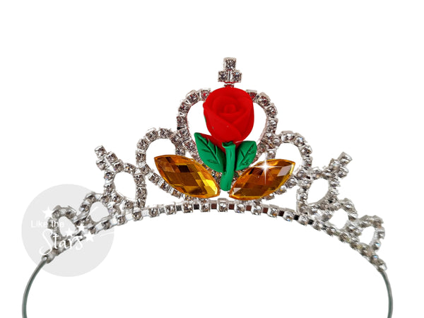 Red Rose Tiara Crown