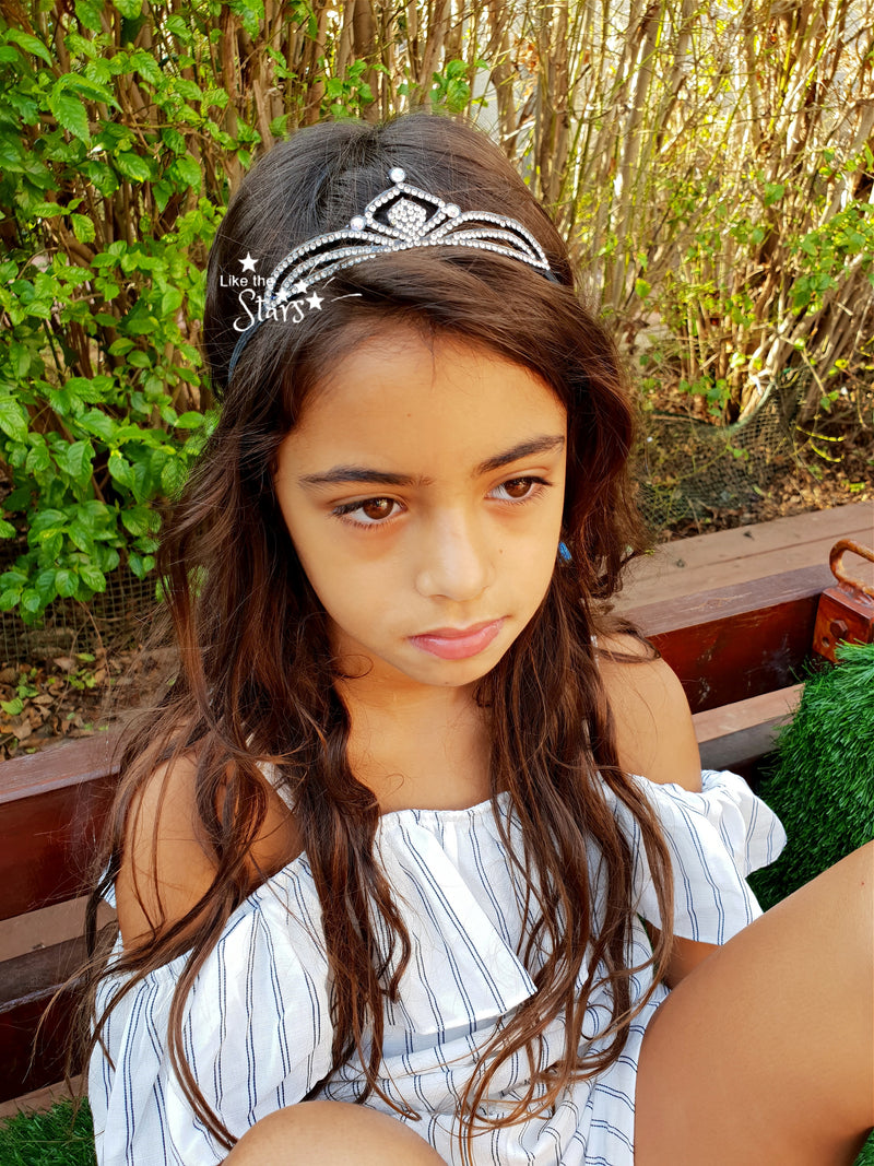 kids princess headband black