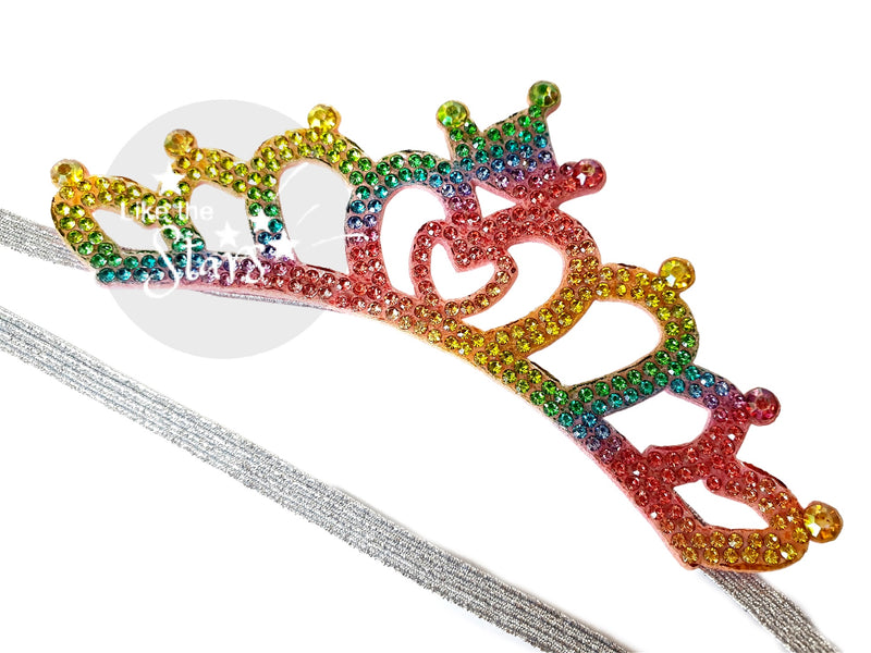 Kids Rainbow Birthday Crown