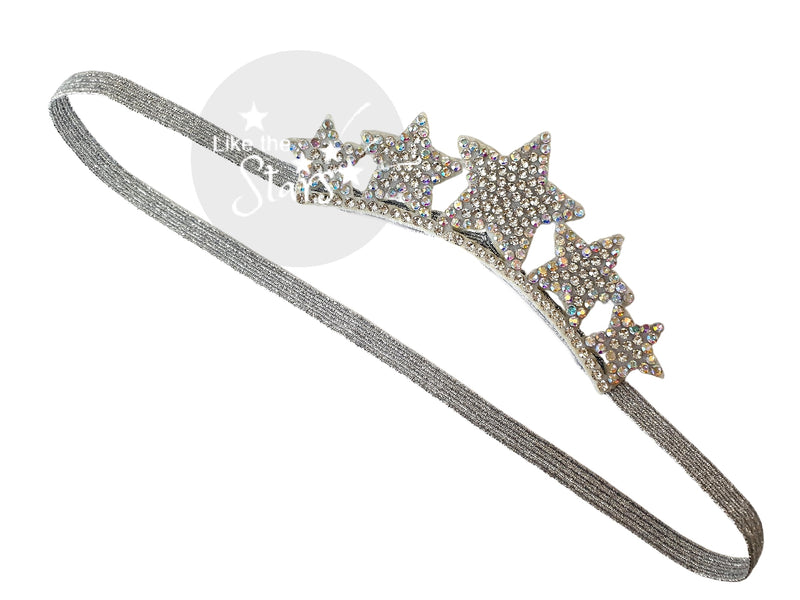 baby elastic princess crown stars