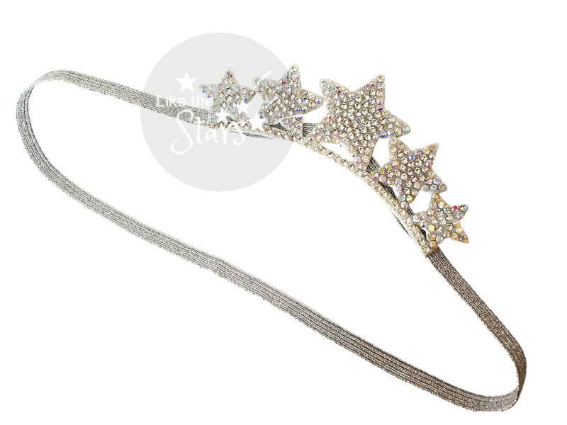 baby elastic princess tiara stars