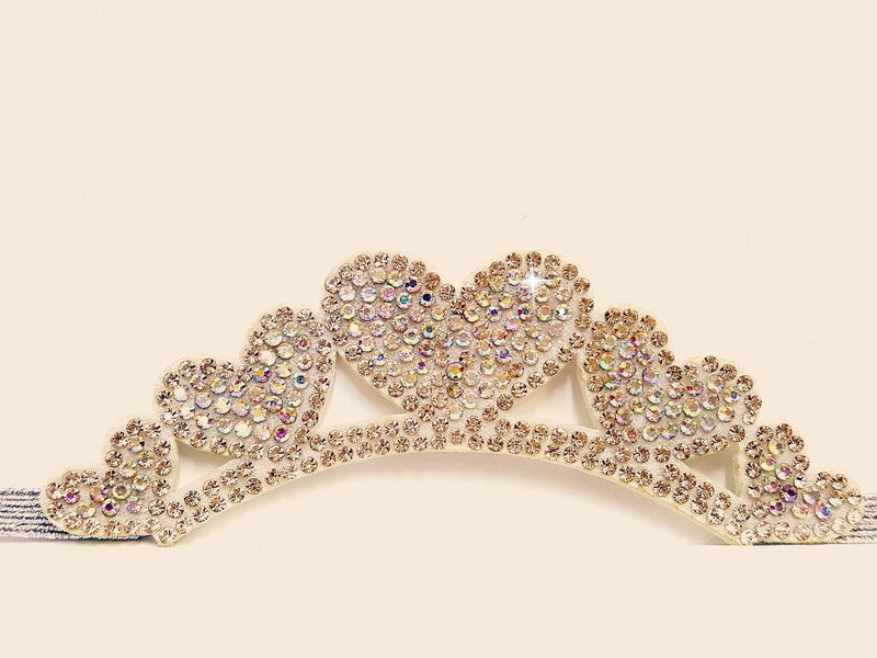 newborn crystal crown headband