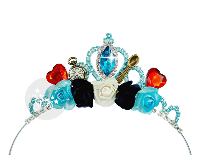 Alice In Wonderland Baby Tiara,  ONEderland Birthday Crown