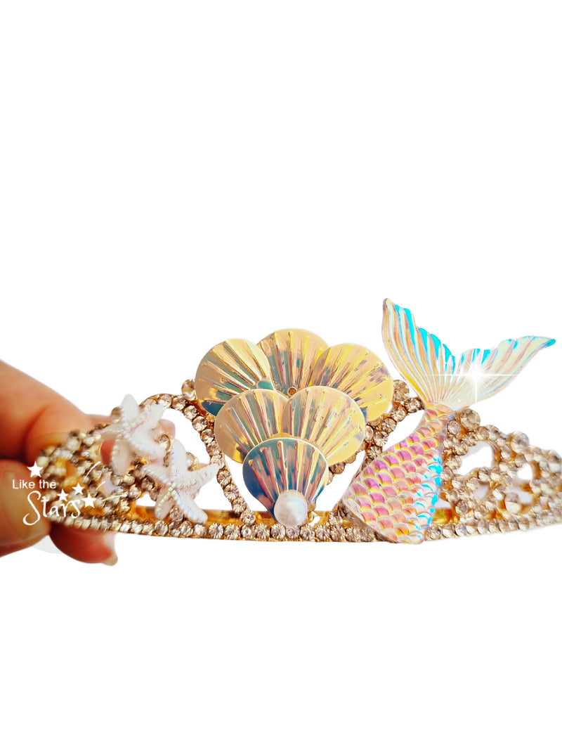 mermaid bachelorette crown