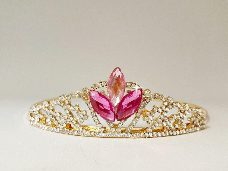 pink princess crown