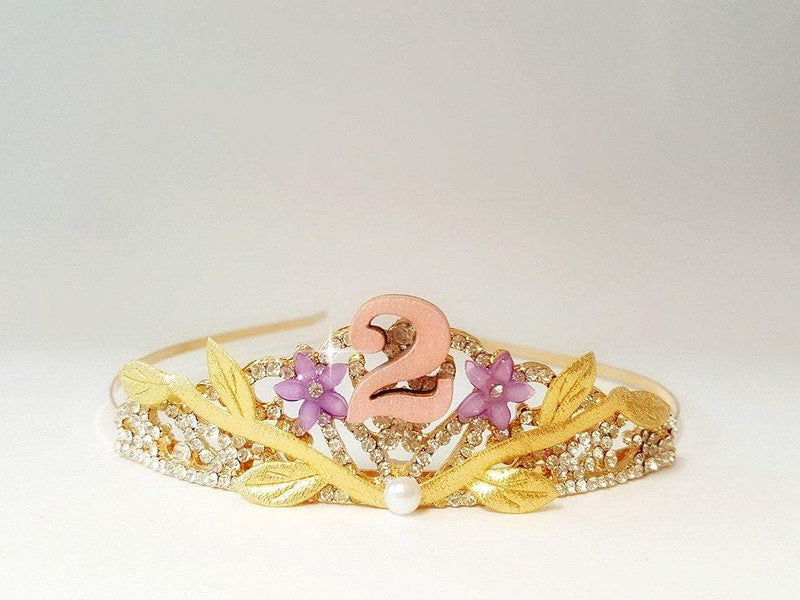 Gold Princess Birthday Crown