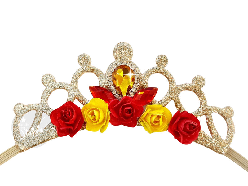 Princess Belle Birthday Headband