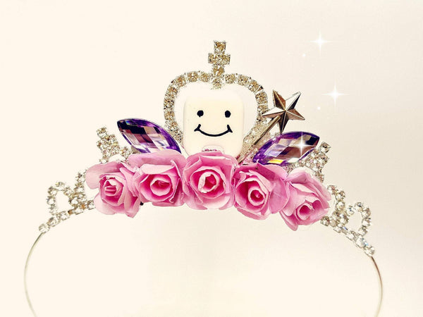 Tooth Fairy Gift Crown, First baby tooth photoshoot 