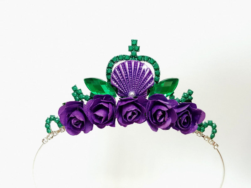 mermaid flower tiara