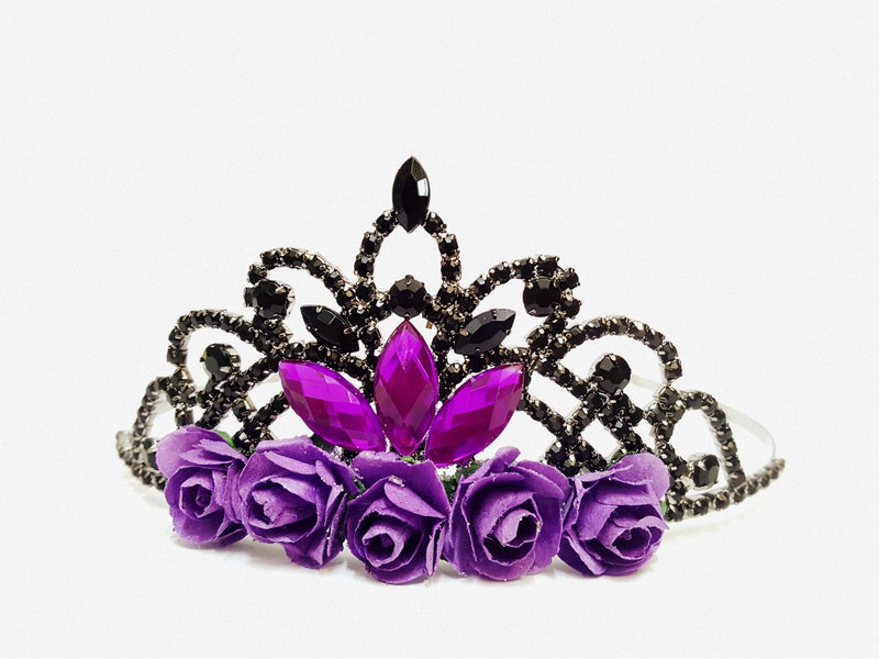 purple and black crown