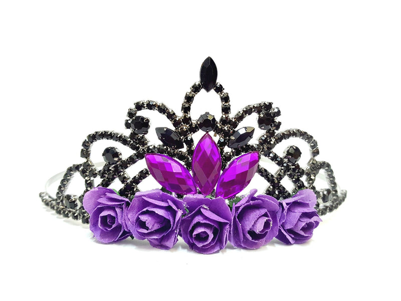 black and purple crown