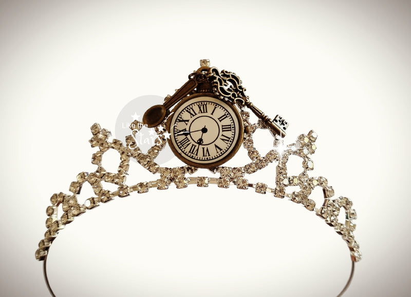 Alice in wonderland Clock tiara