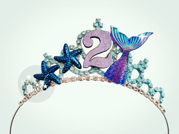mermaid birthday tiara