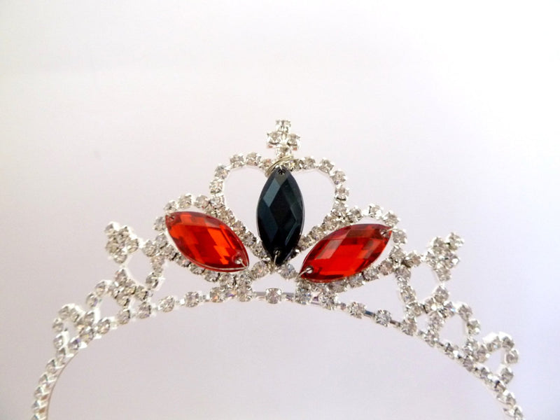 Red & Black Crystal Tiara