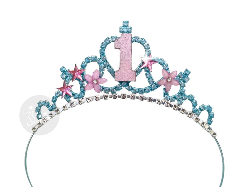 Toddler Birthday Headband Tiara, handmade tiara 